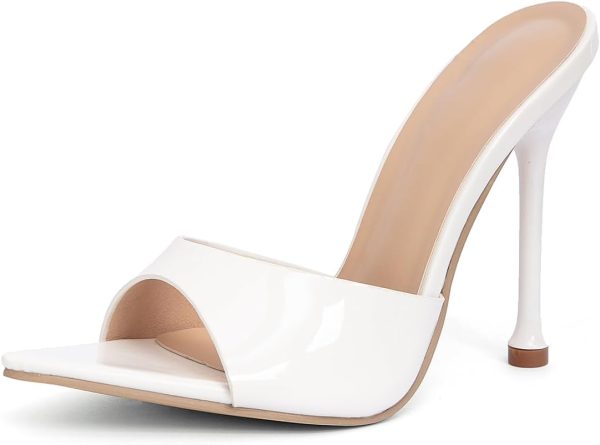 Women's Open Toe Slip On Thin Sole Comfort High Heels for Wedding Party